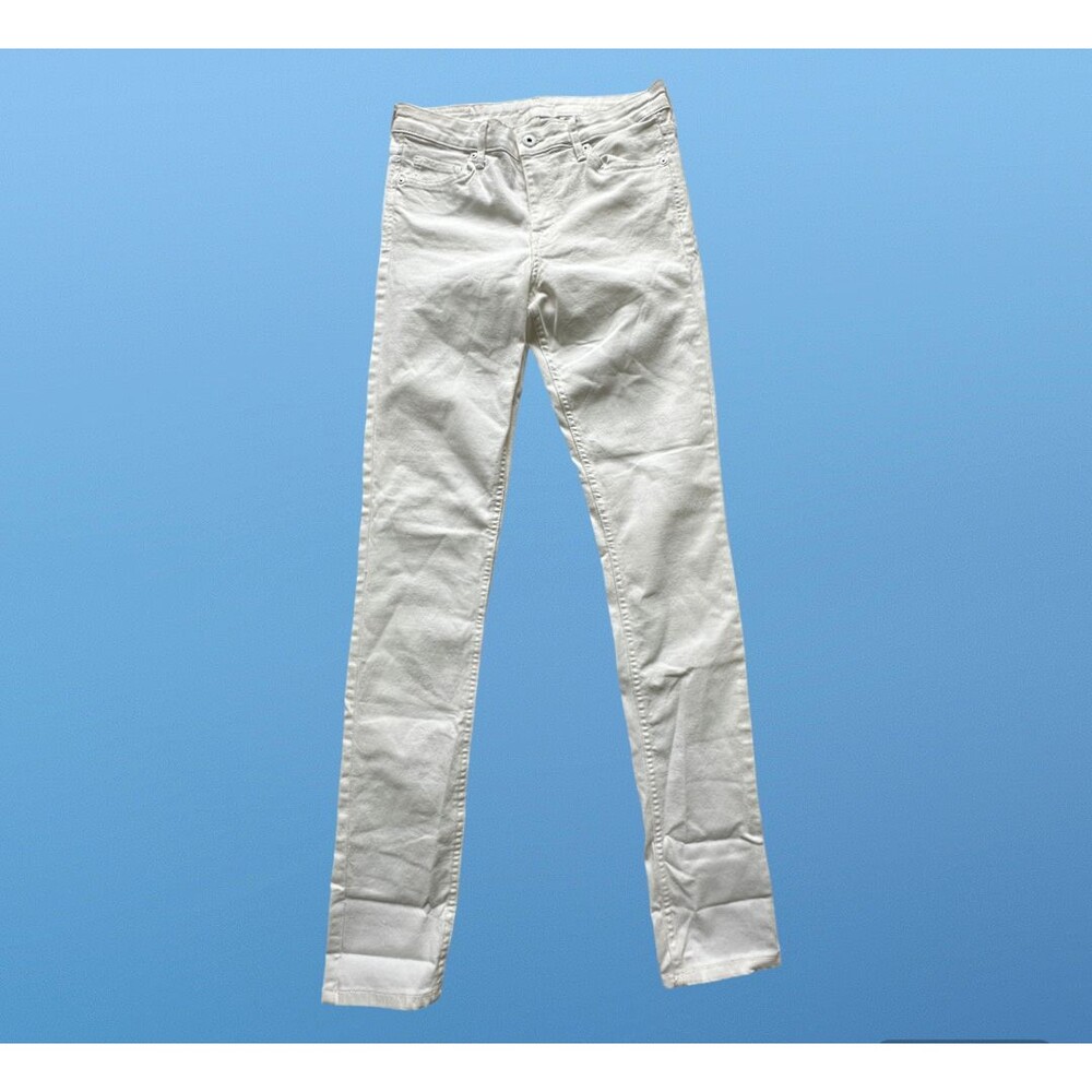 & Denim Worn Once‎ Dharla Skinny regular waist white jeans Women Size 28 x 32